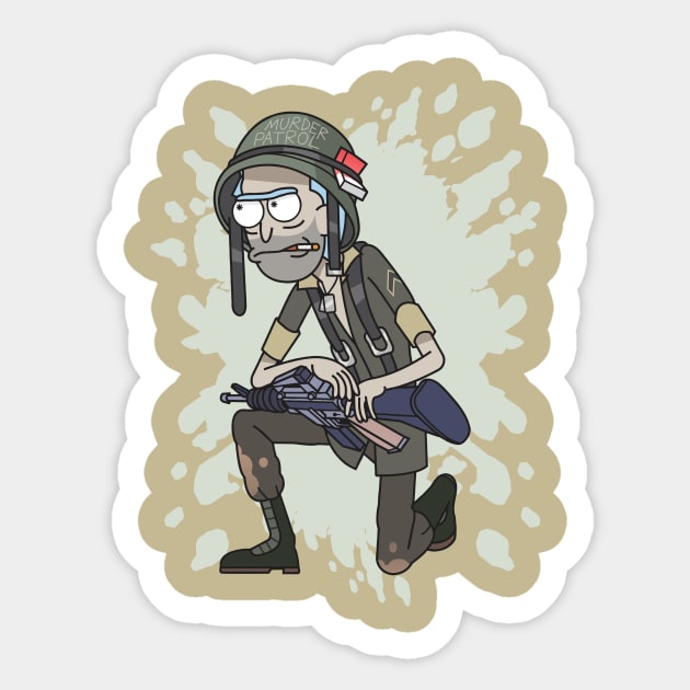 Soldier Sticker by Alien cat